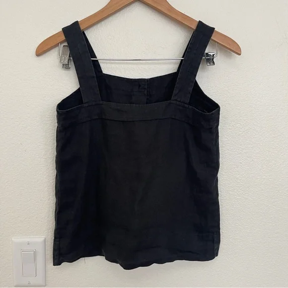 Black Button-Up Women's Top - Picture 3 of 7